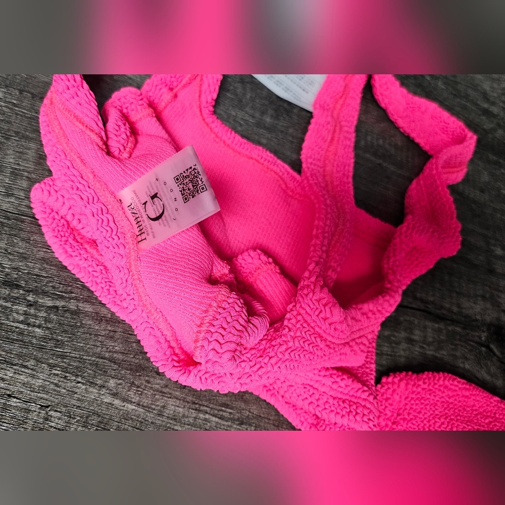 Hunza G Xandra Pink seersucker bikini set - Picture 10 of 12